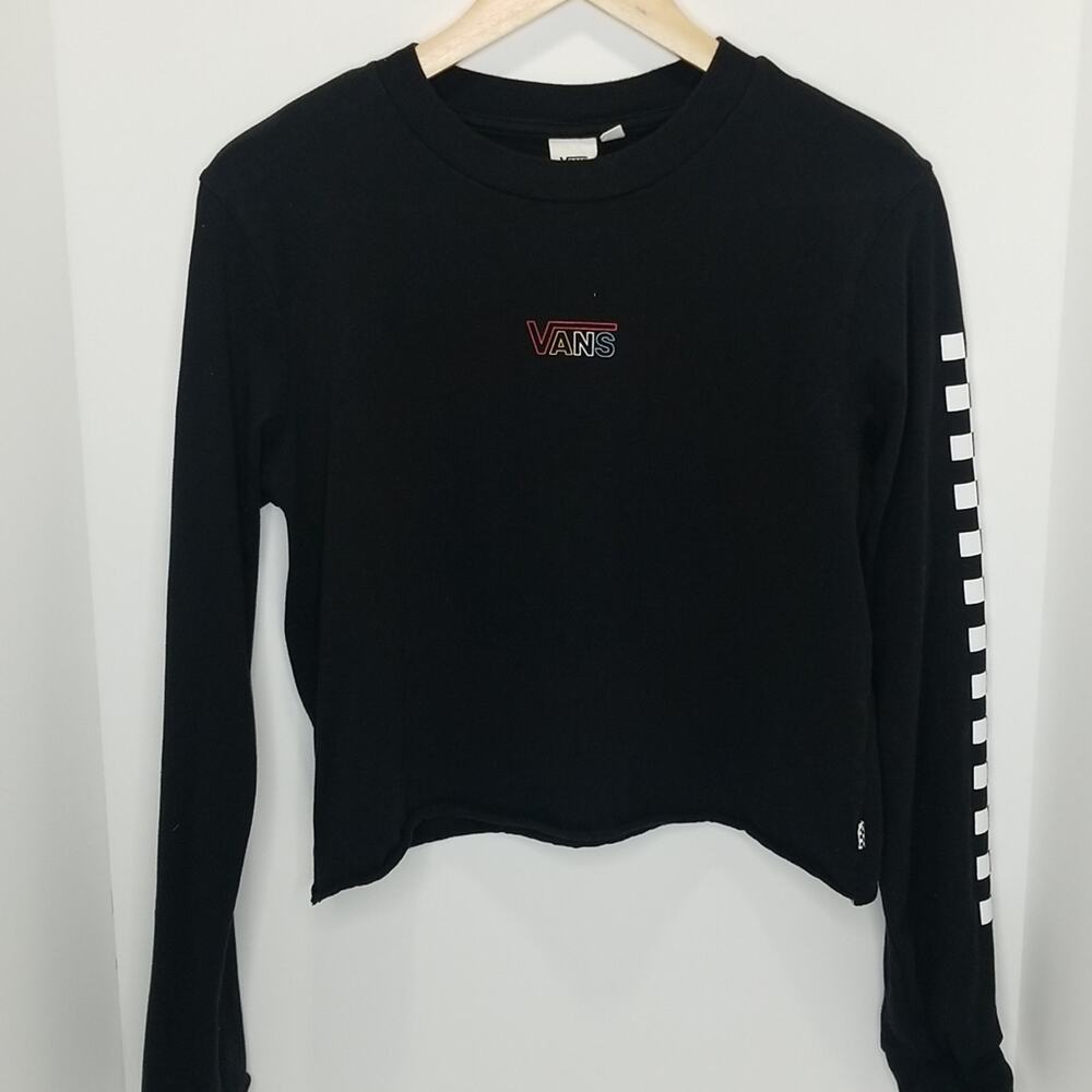 Vans Sweatshirt Medium Long Sleeve Cropped - Picture 8 of 8